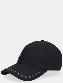 Czapka z daszkiem Karl Lagerfeld  czarna damska B1W33012