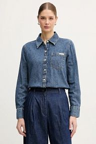 Koszula z długim rękawem Calvin Klein Jeans  niebieska LV047E742G