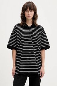 Koszulka polo Rotate  czarna damska 115643000