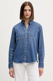 Koszula Tommy Jeans  niebieska damska DW0DW22007