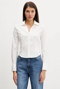 Koszula Tommy Jeans  beżowa damska DW0DW22604