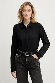 Koszula Tommy Hilfiger  czarna damska WW0WW48180