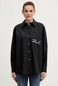Koszula Karl Lagerfeld  czarna damska B1W11013