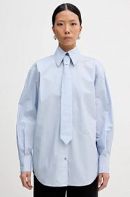 Koszula Karl Lagerfeld  niebieska damska B1W11002