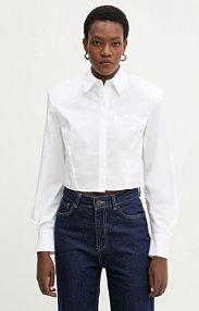 Koszula z długim rękawem Karl Lagerfeld  biała B1W11034