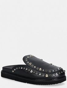 Klapki eleganckie Tommy Hilfiger  czarne FW0FW09166