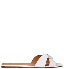 Klapki Polo Ralph Lauren  białe damskie 818955858004.