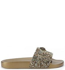 Klapki Kurt Geiger London  złote damskie 7400260999