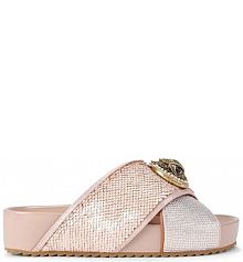 Klapki Kurt Geiger London  beżowe damskie 3973153609