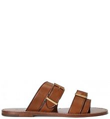 Klapki Polo Ralph Lauren  brązowe damskie 818P01589001.