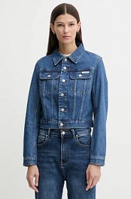 Kurtka jeansowe Calvin Klein Jeans  niebieska damska LV047E629G