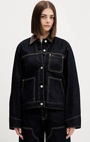 Kurtka jeansowe Tommy Jeans  granatowa damska DW0DW21981