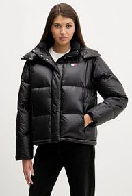 Kurtka puchowa Tommy Jeans  czarna damska DW0DW22040