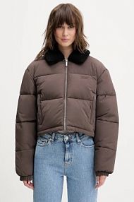 Kurtka Tommy Jeans  brązowa damska DW0DW22049