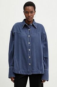 Koszula jeansowa Boss Orange  granatowa 50552520