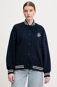 Kurtka Tommy Hilfiger  granatowa damska WW0WW47760