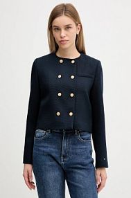 Kurtka Tommy Hilfiger  granatowa damska WW0WW47792