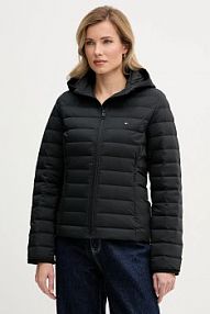 Kurtka puchowa Tommy Hilfiger  czarna damska WW0WW47753