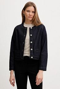 Kurtka jeansowe DKNY  granatowa damska DJ5J6196