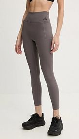 Legginsy adidas performance  brązowe damskie JZ1048