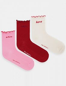 Skarpetki Karl Lagerfeld  różowe damskie B1W47039