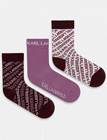 Skarpetki Karl Lagerfeld  bordowy damskie A4W47033