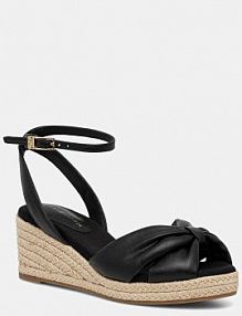 Sandały na obcasie Tommy Hilfiger  czarne FW0FW09010