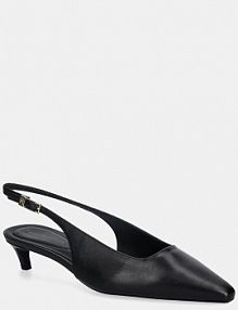 Sandały na obcasie Tommy Hilfiger  czarne FW0FW09009