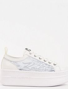 Sneakersy Karl Lagerfeld  białe damskie KL65011H.41W