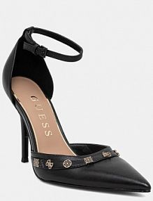 Sandały na obcasie Guess  czarne FLPNAA.LEA08.