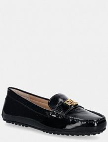 Mokasyny Lauren Ralph Lauren  czarne damskie 802P04390001.