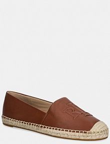 Espadryle Lauren Ralph Lauren  brązowe damskie 802P04415003.