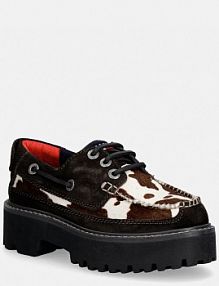 Mokasyny Tommy Jeans  brązowe damskie EN0EN03004