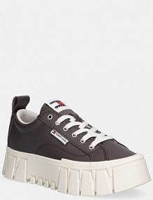 Sneakersy Tommy Jeans  brązowe damskie EN0EN03008