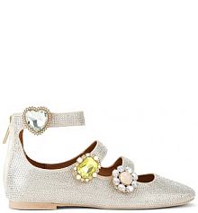 Baleriny Kurt Geiger London  srebrne 5384614069