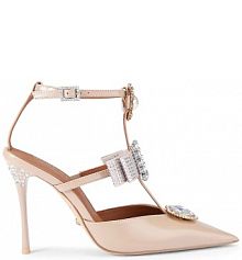 Sandały na obcasie Kurt Geiger London  beżowe 5382324309