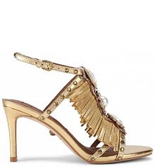 Sandały na obcasie Kurt Geiger London  złote 5387261189