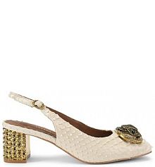 Sandały na obcasie Kurt Geiger London  beżowe 3415042719