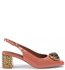 Sandały na obcasie Kurt Geiger London  brązowe 3415017309