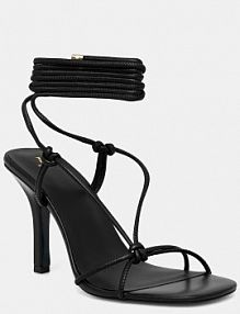 Sandały na obcasie PATRIZIA PEPE  czarne 8X0117.L026.K