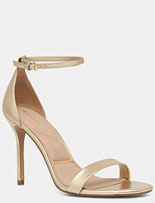 Sandały na obcasie ALDO  złote 14190665.JACY