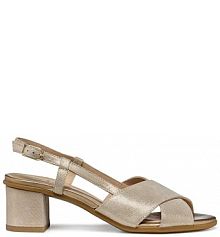 Sandały na obcasie Geox  złote D55RXA.000MA.