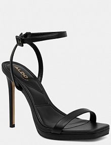 Sandały na obcasie ALDO  czarne 14044785