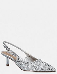 Sandały na obcasie Steve Madden  srebrne 11004977.04R