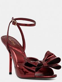 Sandały na obcasie ALDO  czerwone 14154115.TINS