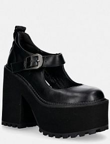 Sandały na obcasie Buffalo  czarne 1290218