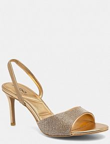 Sandały na obcasie ALDO  złote 13838598.AITA