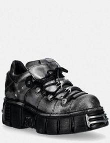 Półbuty sznurowane New Rock  szare damskie M.120N.C76