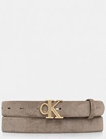 Pasek Calvin Klein  beżowy damski LV04F7079G