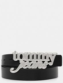 Pasek Tommy Jeans  czarny damski AW0AW18101